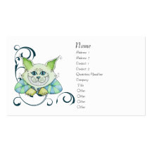 Cheshire Cat Profile Card Business Cards