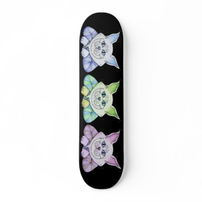 Cheshire Cat Skateboard by 13BlackCatsDesigns