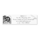 Cheshire Cat Smiling in a Tree Bumper Sticker