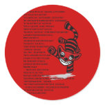 Cheshire_Cat Round Sticker