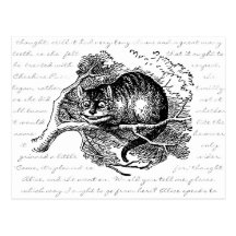Cheshire Cat - We're all mad here Post Cards