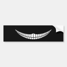 Cheshire Grin Bumper Stickers