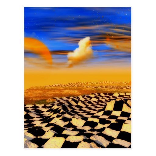 Chess Art Postcard