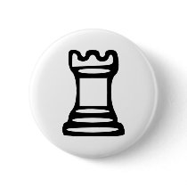 Chess - Castle Pinback Buttons