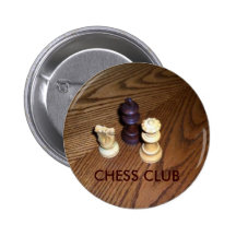 CHESS CLUB PINBACK BUTTON