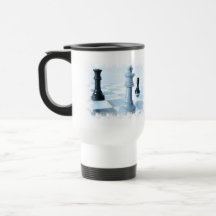 Chess Design Plastic Travel Mug