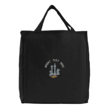Chess Embroidered Bag