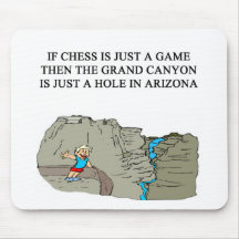 chess game player grand canyon mouse pad