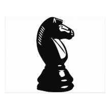 Chess - Horse Postcard