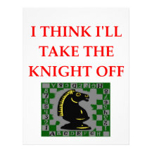 chess joke customized letterhead