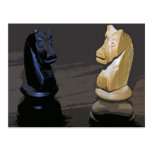 Chess Knights / Horses Post Card