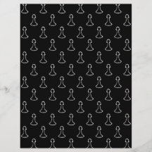 Chess Pattern in Black and White. Flyer Design