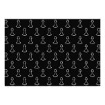 Chess Pattern in Black and White. Invites