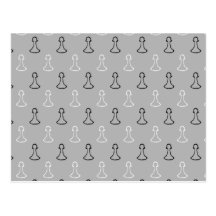 Chess Pattern. Postcard