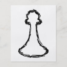 Chess Piece. Black Sketch. Flyers
