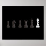 chess pieces poster