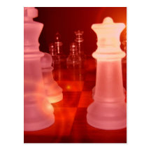 Chess Play Postcard