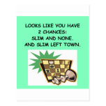 chess player postcard