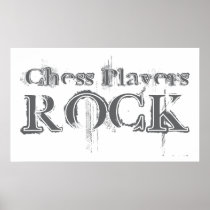 Chess Players Rock Poster