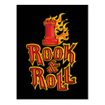 Chess Rook & Roll Postcard