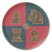 Chess Squares Party Plates