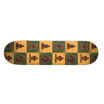 Chess Squares Skate Board Deck