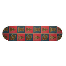 Chess Squares Skate Boards
