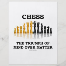 Chess The Triumph Of Mind Over Matter Flyer Design