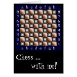 Chess ...with me! greeting card