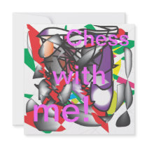 Chess... with me! custom invitation