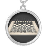 Chessboard and Chess Pieces: Necklace