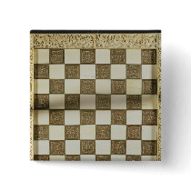 Chessboard Pinback Button