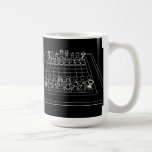 Chessboard & Chess Pieces: Coffee Mugs