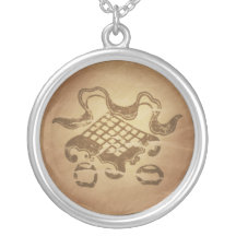 Chessboard Sport Chinese Magic Charms Personalized Necklace