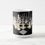 Chessboard with Chess Pieces - Custom Mug
