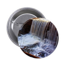 Chester Bowl Waterfall Pinback Button