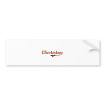 Chesterton Indiana Classic Design Bumper Stickers