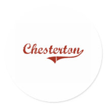 Chesterton Indiana Classic Design Stickers