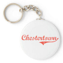 Chestertown Maryland Classic Design Key Chain