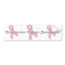 Chesticular Cancer Awareness Bumper Sticker
