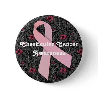 Chesticular Cancer Awareness Button by TheSleepyBride
