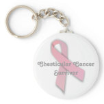 Chesticular Cancer Survivor Keychain