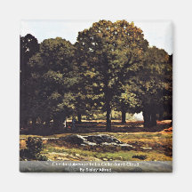 Chestnut Avenue In La Celle-Saint-Cloud Refrigerator Magnet