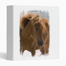 Chestnut Horse Design Binder