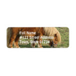 Chestnut Horse Mailing Label