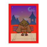 Chestnut in kimono Postcard