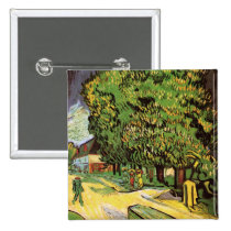 Chestnut Trees in Blossom buttons