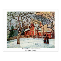 Chestnut Trees In Louveciennes By Pissarro Camille Postcards