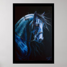 Cheval baroque poster