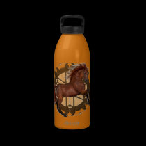 cheval de bouteille d'eau bouteilles